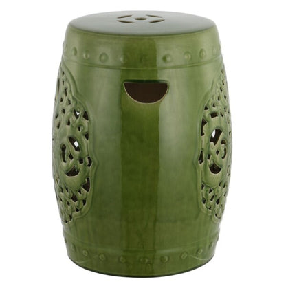 Flora Garden Stool Spring Green
