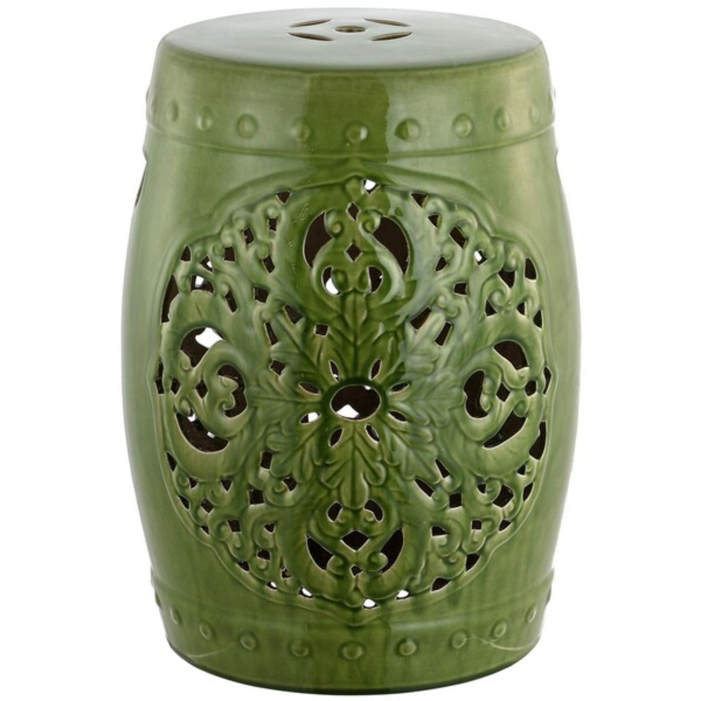 Flora Garden Stool Spring Green