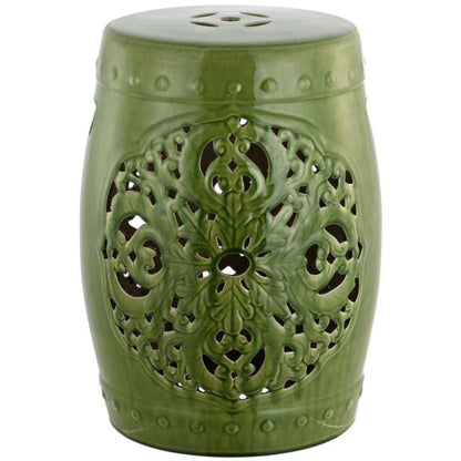 Flora Garden Stool Spring Green