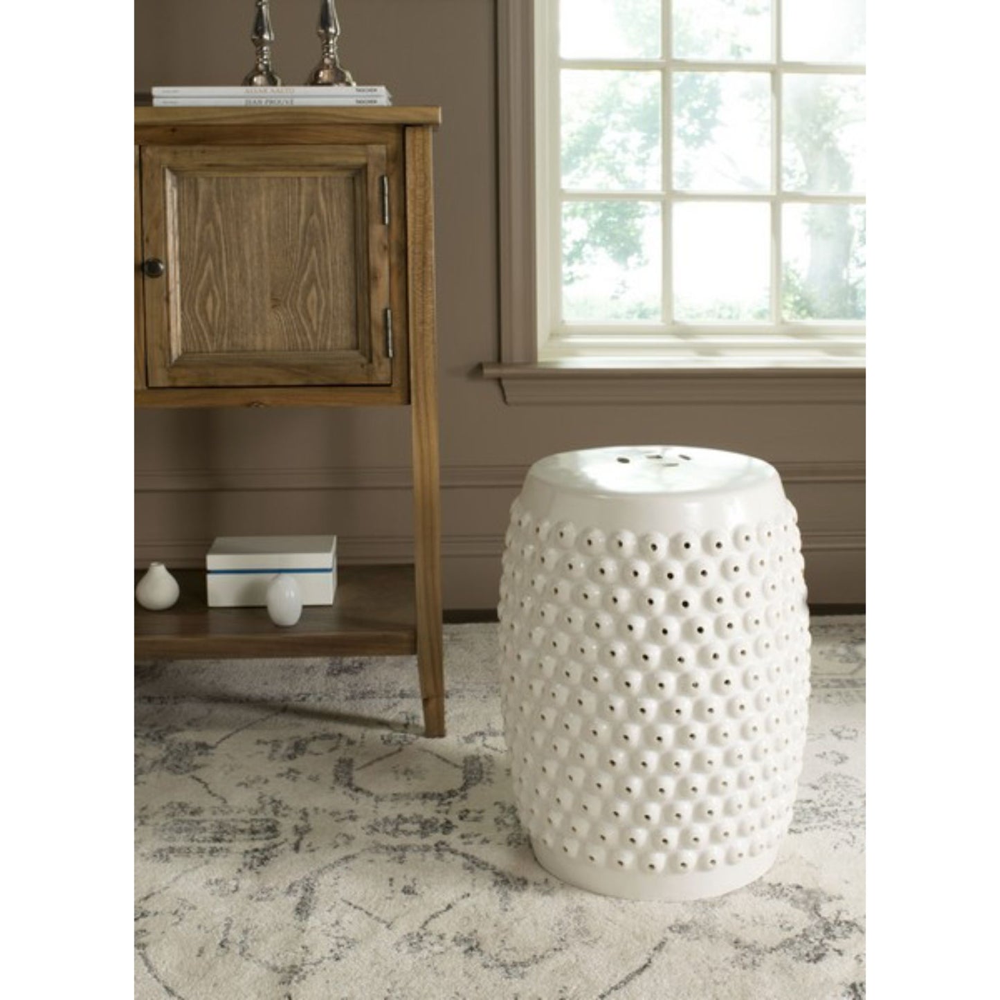 Stella Nail Head Stool