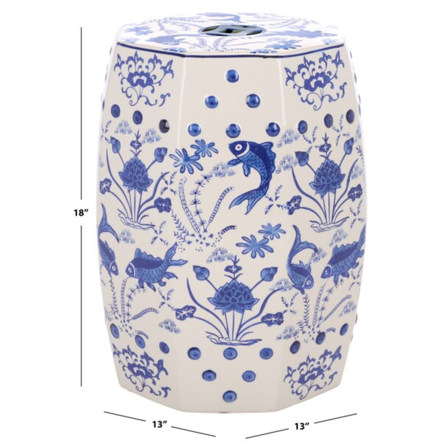 Cloud 9 Chinoiserie Garden Stool