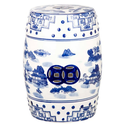 Cloud 9 Chinoiserie Garden Stool