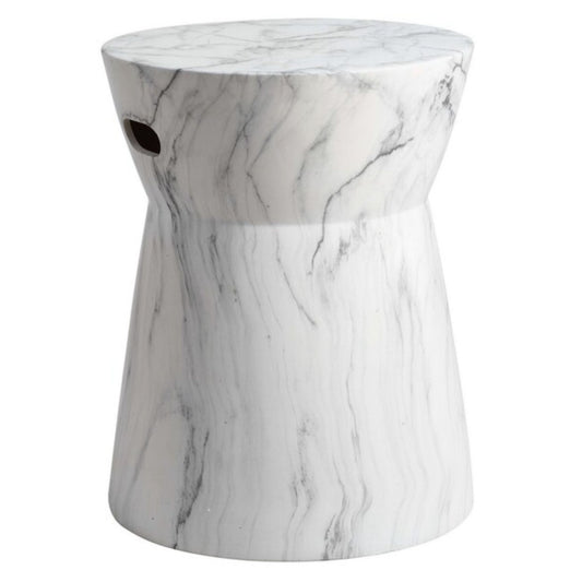Balboa Marble Garden Stool