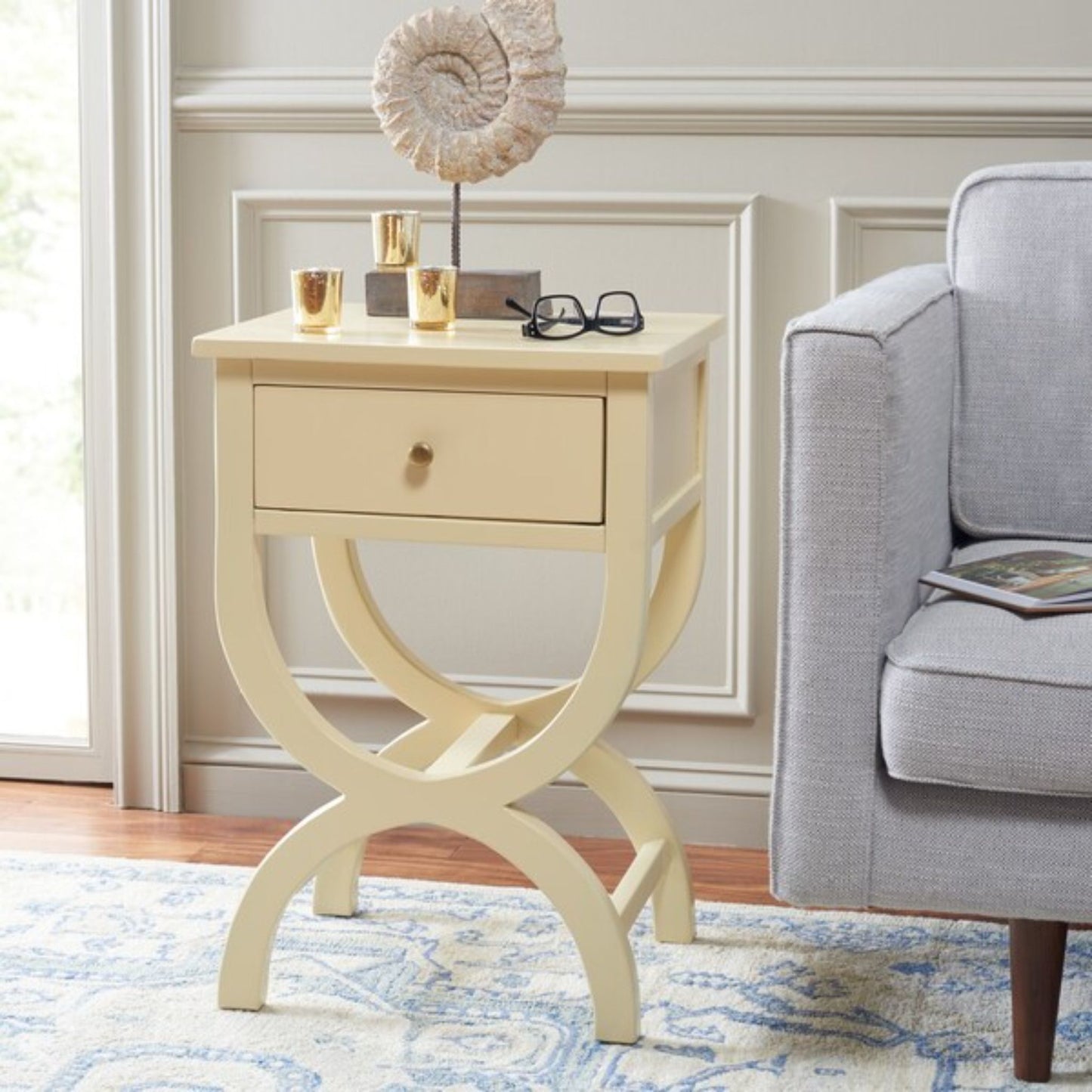 Maxine Accent Table With Storage Drawer