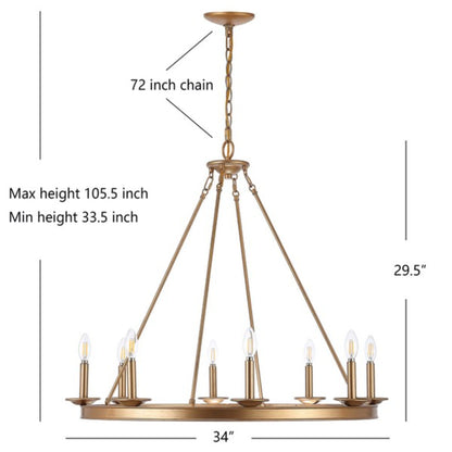 FAUNA 8LT CHANDELIER