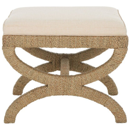 Aikan Woven Sea Grass Ottoman