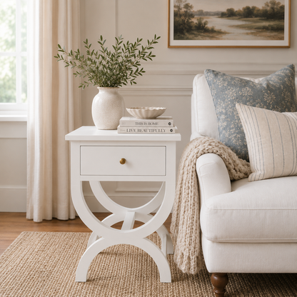 Maxine Accent Table With Storage Drawer