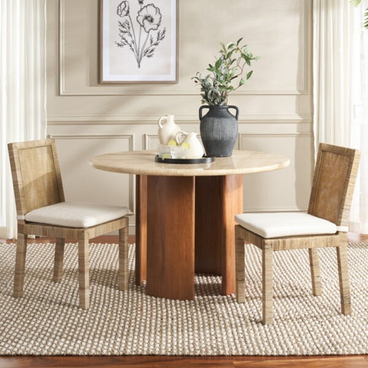 Tojo Cane Dining Chair W/ Cushion (Set of 2)