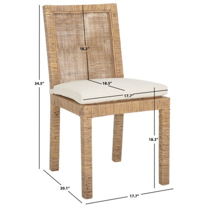 Tojo Cane Dining Chair W/ Cushion