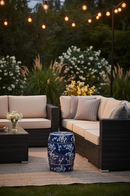 Midnight Kiss Garden Stool - Outdoor Lifestyle