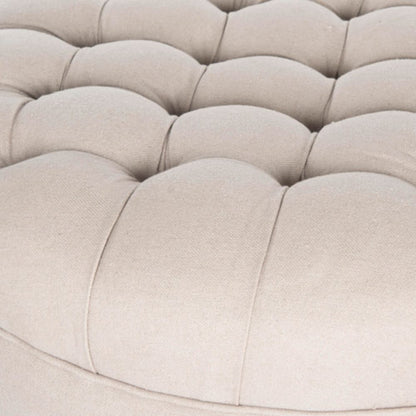 Clara Tufted Round Ottoman