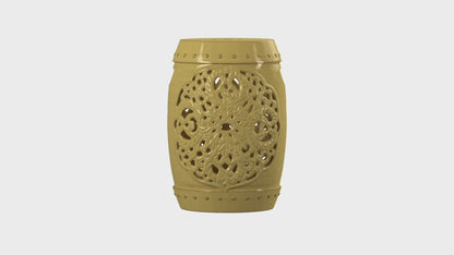 Flora Garden Stool Spring Green