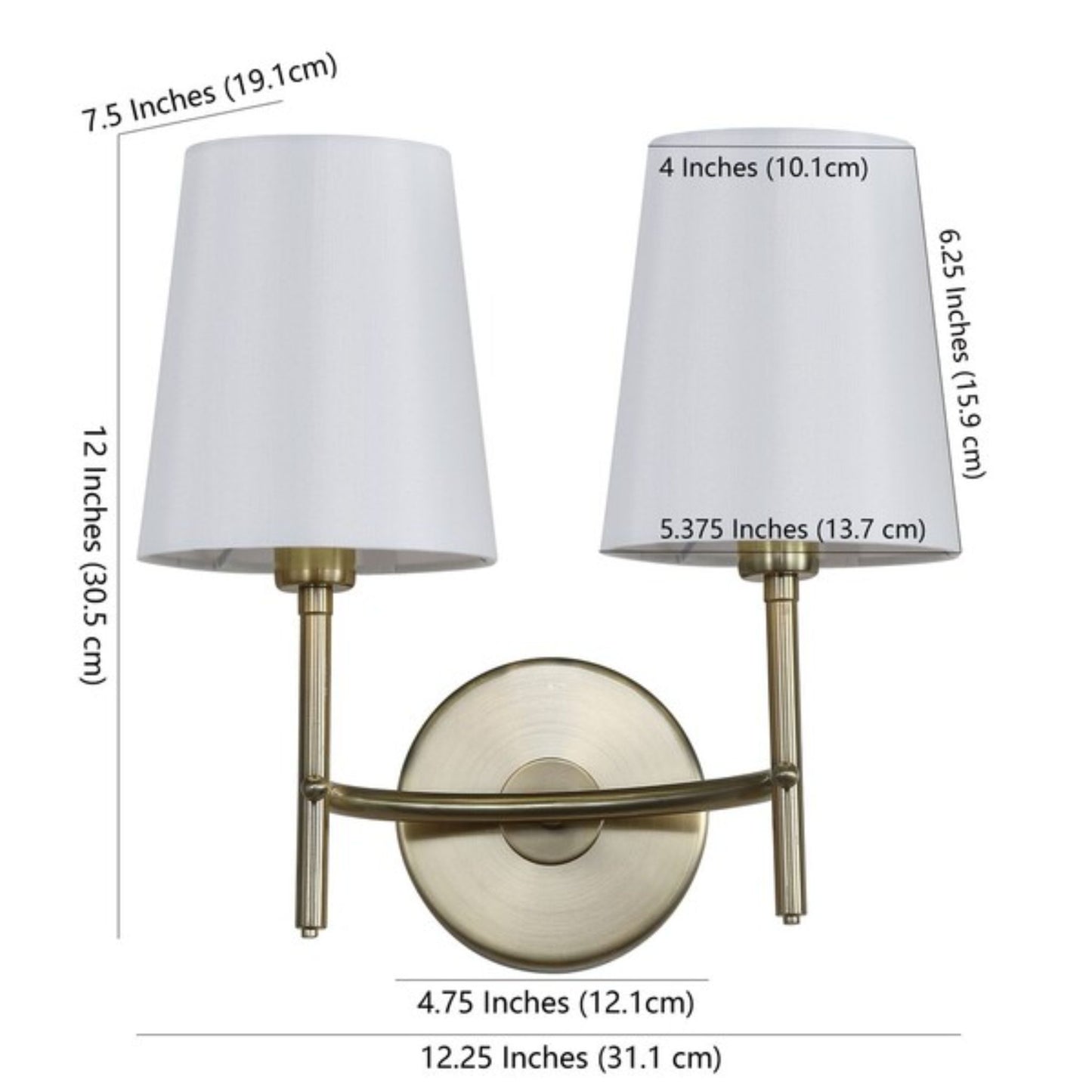 BARRETT TWO LIGHT WALL SCONCE