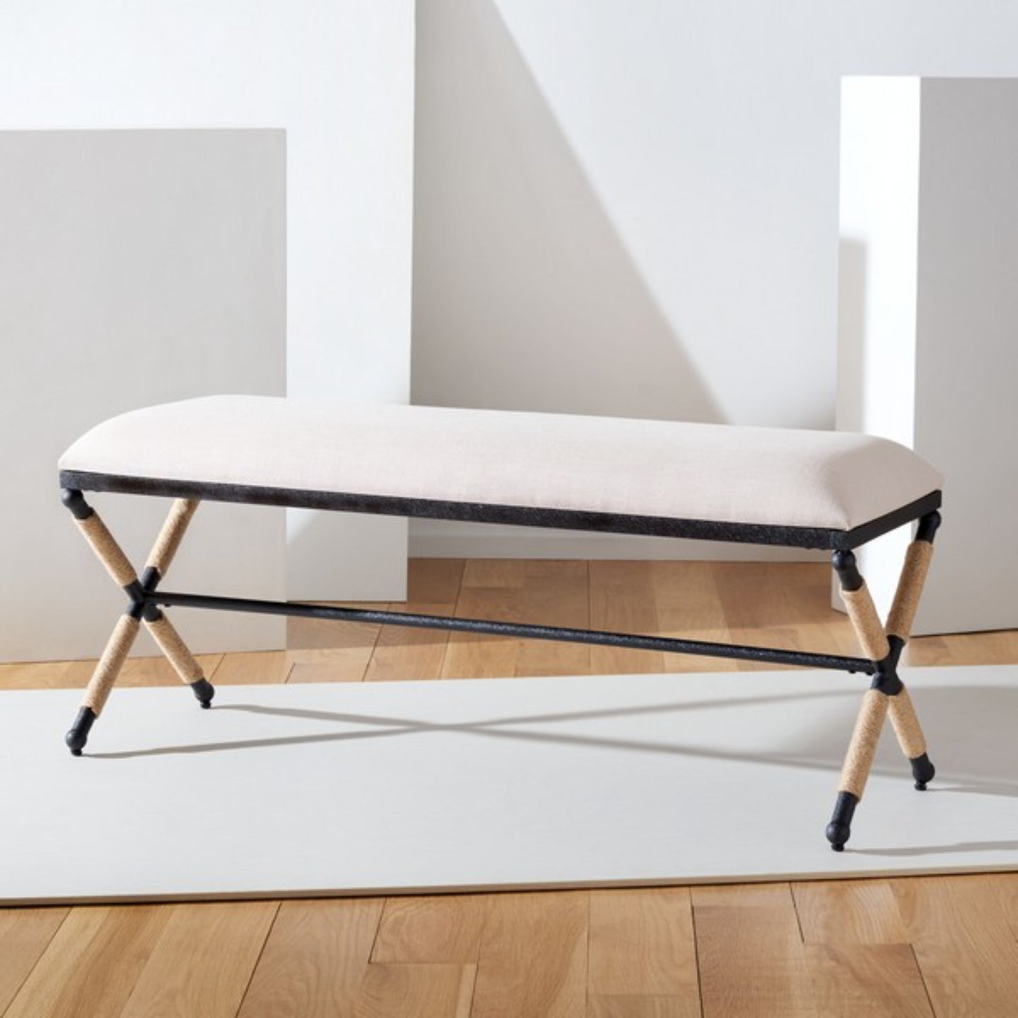 Carmelo Hemp Wrapped Bench