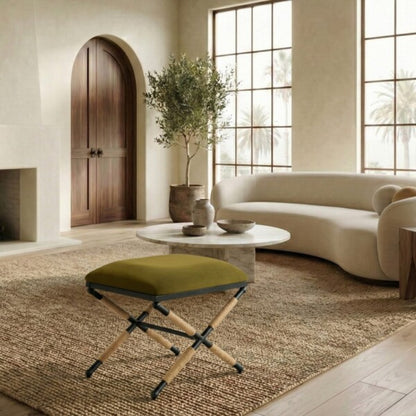 Carmelo Hemp Wrapped Ottoman