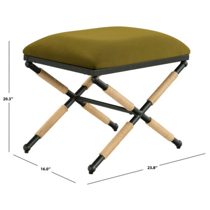 Carmelo Hemp Wrapped Ottoman