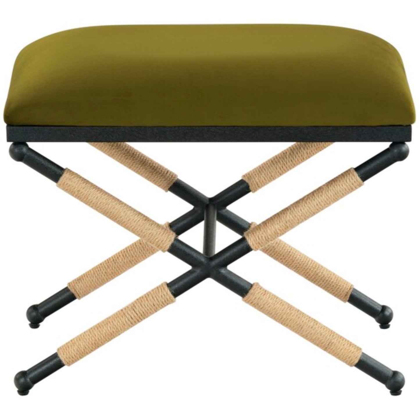 Carmelo Hemp Wrapped Ottoman