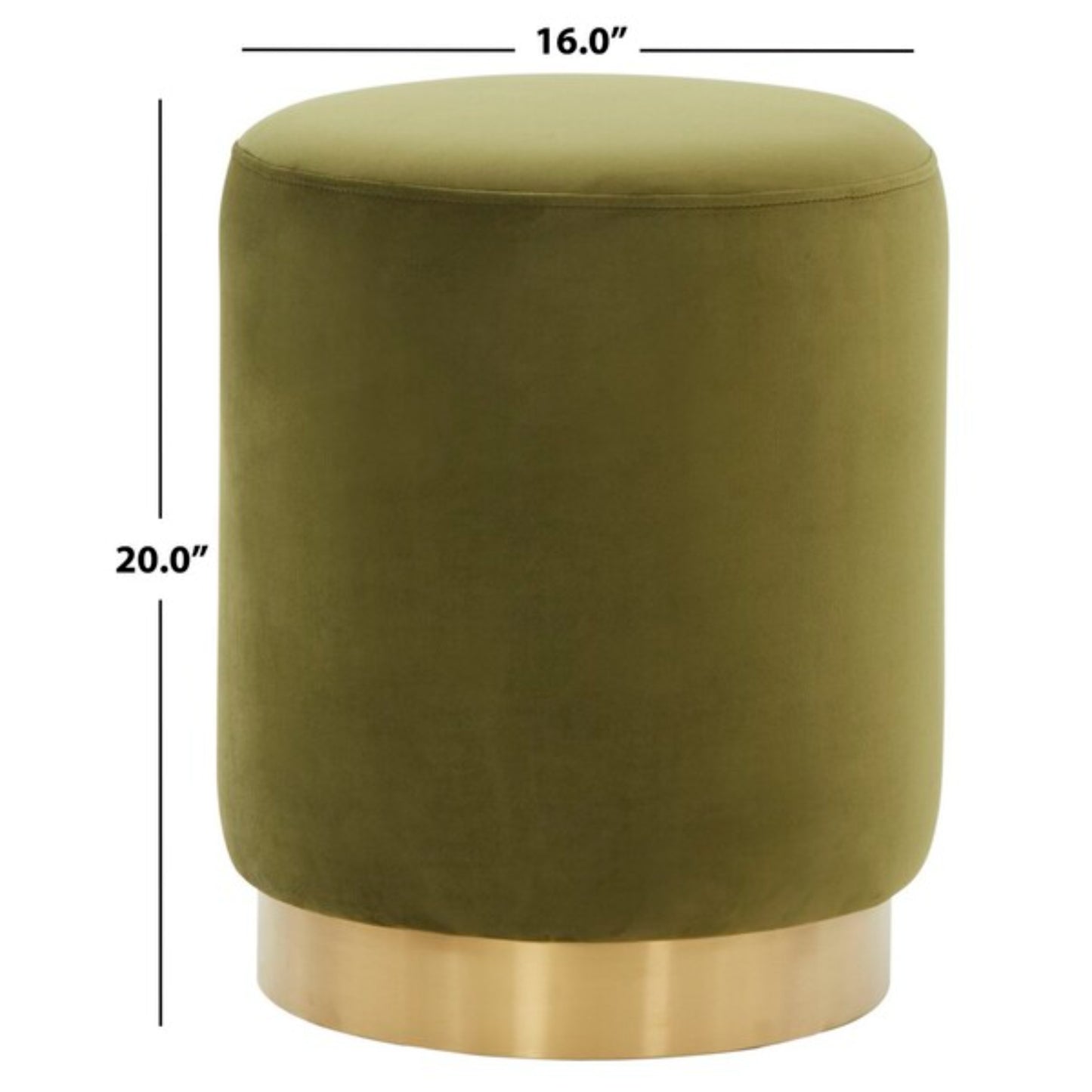 Elsworth Velvet Ottoman