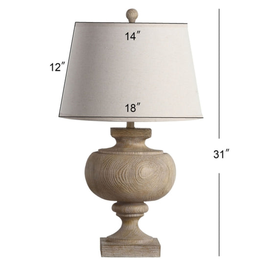 PRESCOTT 31-INCH WOOD TABLE LAMP