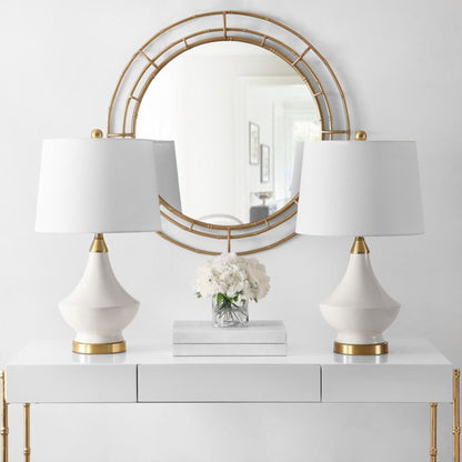 SET of 2 MARLOWE GLASS TABLE LAMP